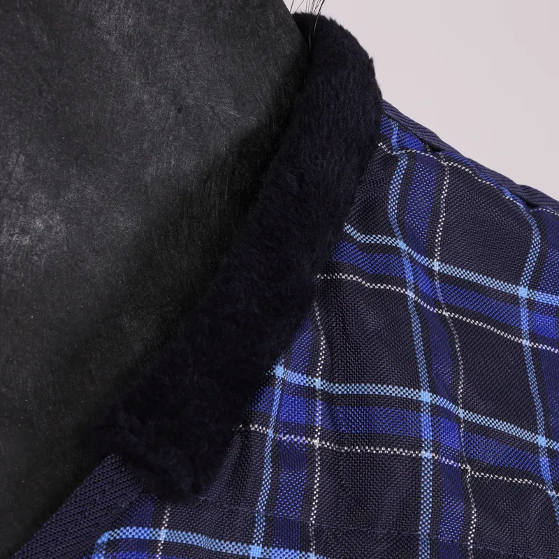 Bridleway 50g Fernie Stable Rug in Navy Check-3